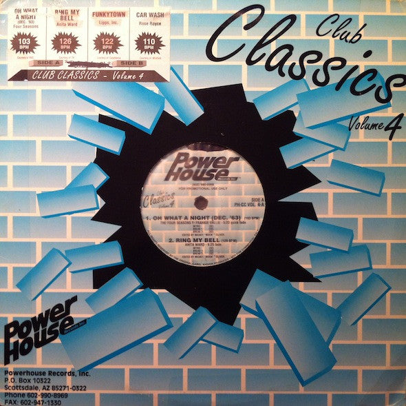 Various : Club Classics Volume 4 (2x12", Comp, Promo)
