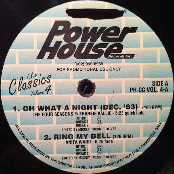 Various : Club Classics Volume 4 (2x12", Comp, Promo)