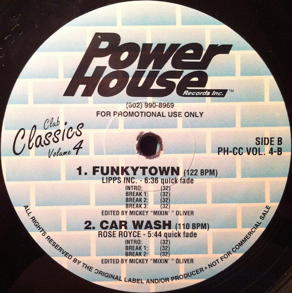 Various : Club Classics Volume 4 (2x12", Comp, Promo)