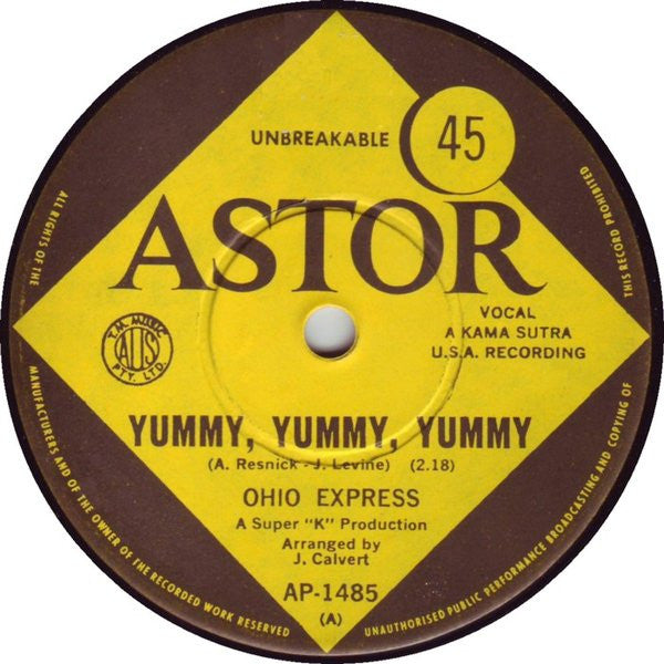 Ohio Express : Yummy Yummy Yummy (7", Single)