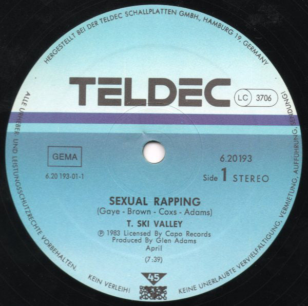 T-Ski Valley : Sexual Rapping (12")