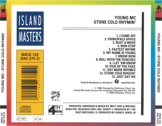 Young MC : Stone Cold Rhymin' (CD, Album, RE)