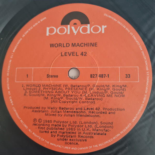 Level 42 : World Machine (LP, Album)
