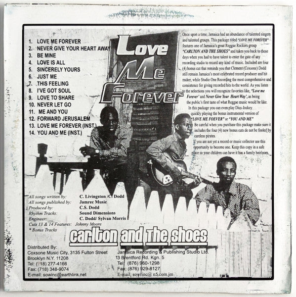 Carlton And The Shoes : Love Me Forever (LP, Album, RP)