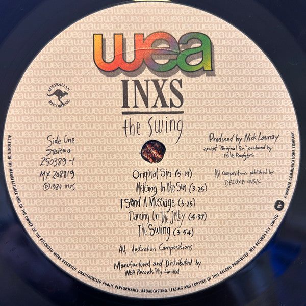INXS : The Swing (LP, Album, Die)