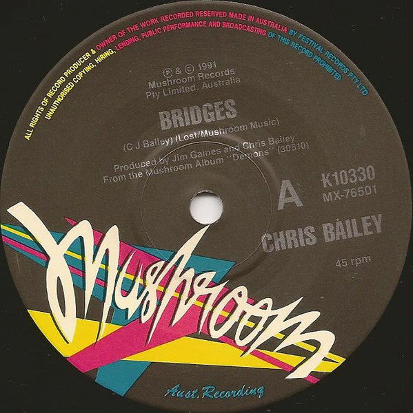 Chris Bailey : Bridges (7", Single, Ltd)