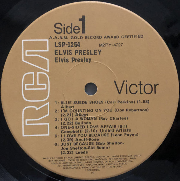 Elvis Presley : Elvis Presley (LP, Album, RE, A.A)