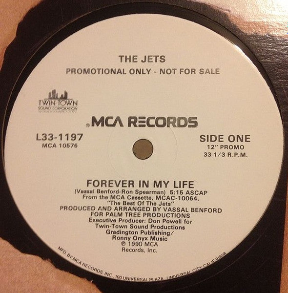 The Jets : Forever In My Life (12", Promo)