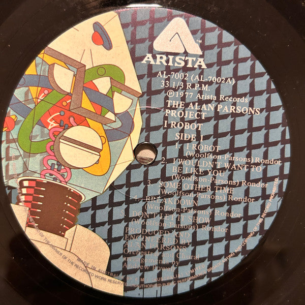 The Alan Parsons Project : I Robot (LP, Album, Gat)