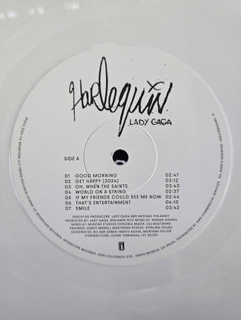 Lady Gaga : Harlequin (LP, Album, S/Edition, Whi)