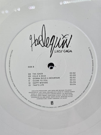 Lady Gaga : Harlequin (LP, Album, S/Edition, Whi)