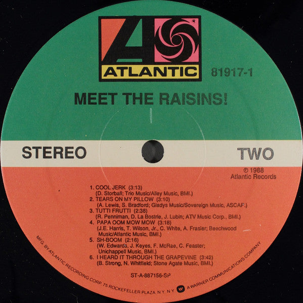 The California Raisins : Meet The Raisins! (LP, Album)