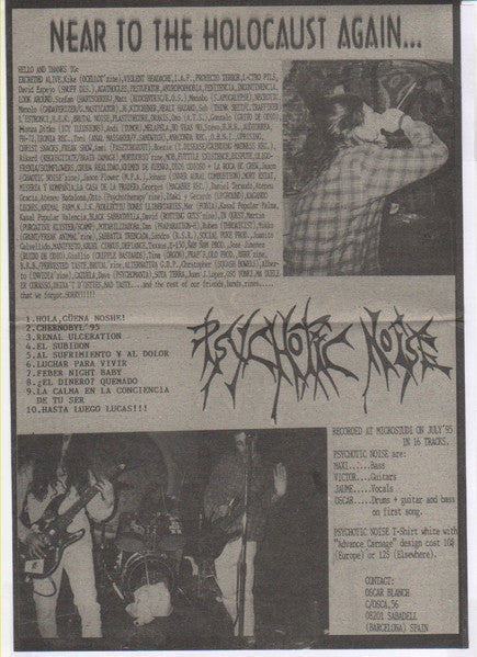 Psychotic Noise / Incisive : Near To The Holocaust Again... / Newd (7")