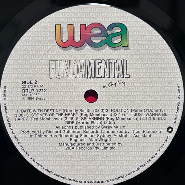 Mental As Anything : Fundamental As Anything (LP, Album)