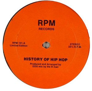 DDS* : History Of Hip Hop (12", Ltd, P/Mixed, Unofficial)
