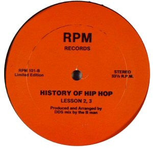DDS* : History Of Hip Hop (12", Ltd, P/Mixed, Unofficial)