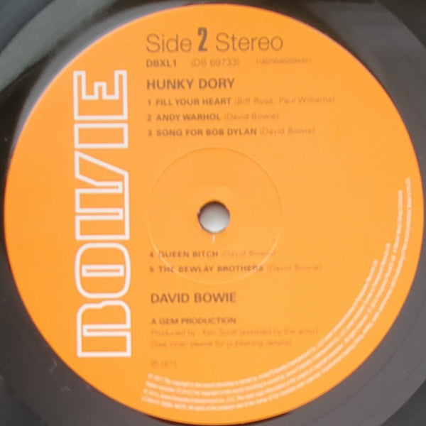 David Bowie : Hunky Dory (LP, Album, RE, RM, 180)