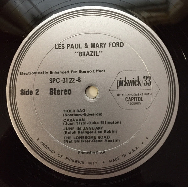 Les Paul & Mary Ford : Brazil (The Wild Guitars Of Les Paul & Mary Ford) (LP, Comp)