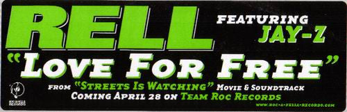 Rell : Love For Free (12", Promo)