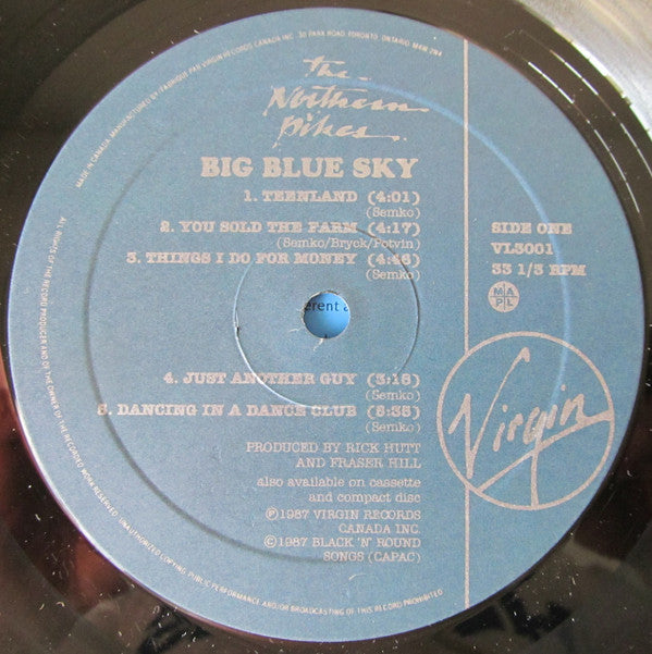 The Northern Pikes : Big Blue Sky (LP, Album)