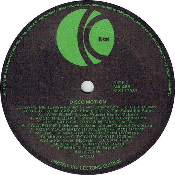 Various : Disco Motion (LP, Comp, Ltd)