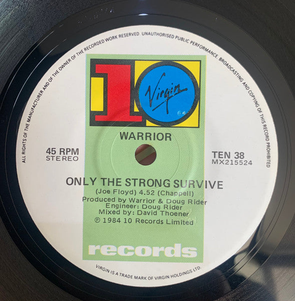 Warrior (6) : Fighting For The Earth (7")