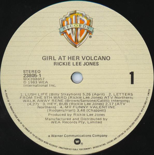 Rickie Lee Jones : Girl At Her Volcano (12", Album, EP)