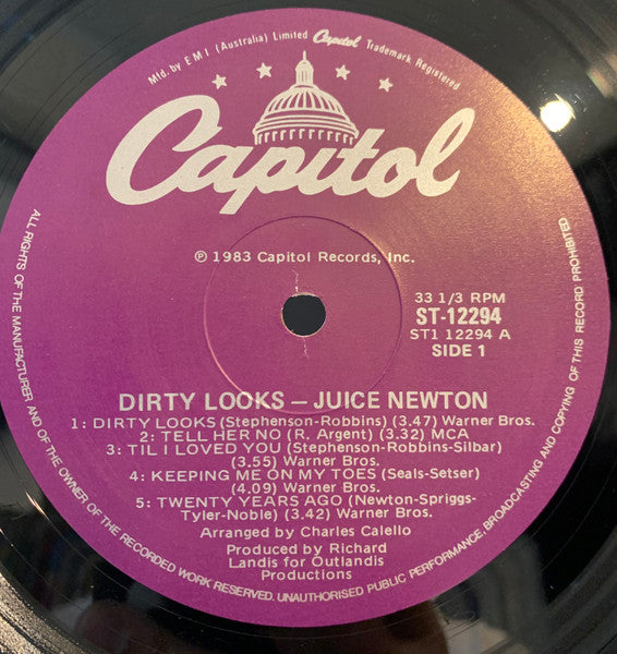 Juice Newton : Dirty Looks (LP, Album)