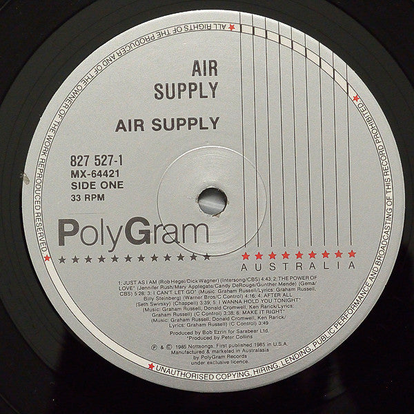 Air Supply : Air Supply (LP, Album)