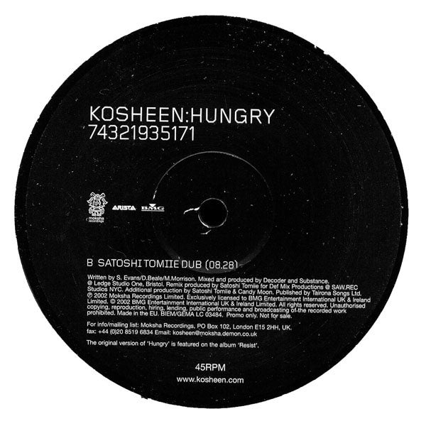 Kosheen : Hungry (2x12", Promo)