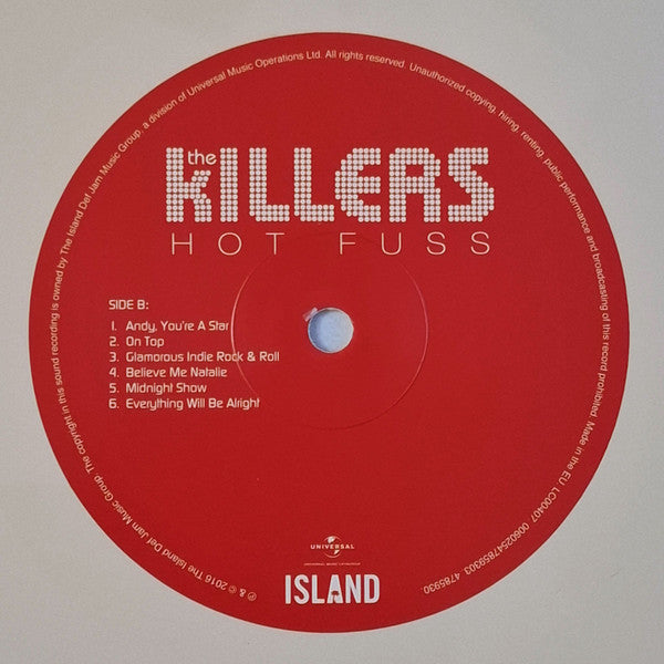 The Killers : Hot Fuss (LP, Album, Ltd, RE, RP, Whi)
