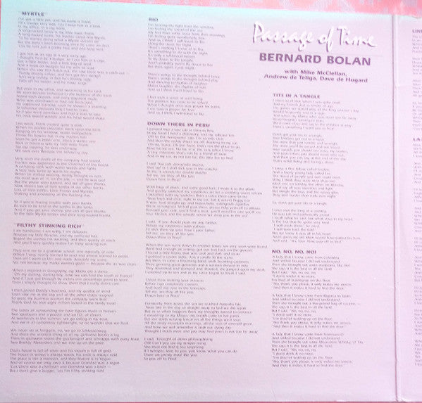 Bernard Bolan : Passage Of Time (LP)