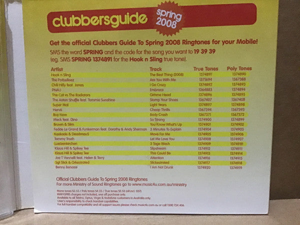 Groove Terminator & Raye Antonelli : Clubbers Guide Spring 2008 (2xCD, Comp, Mixed)
