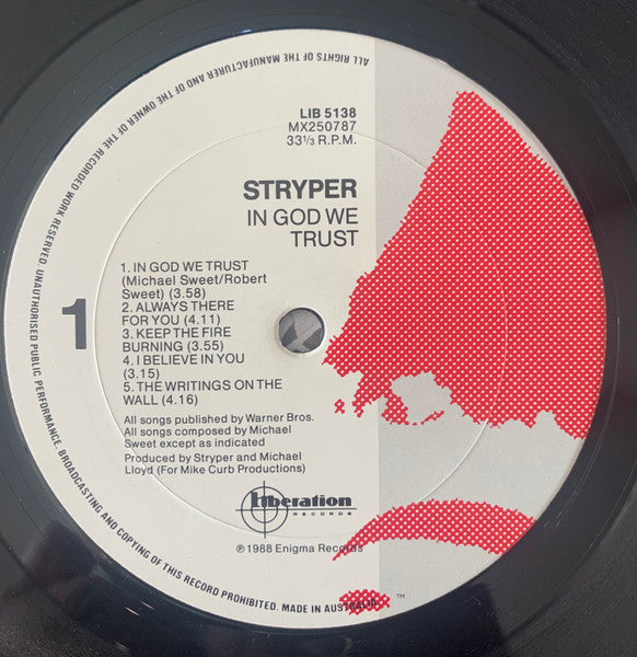 Stryper : In God We Trust (LP)