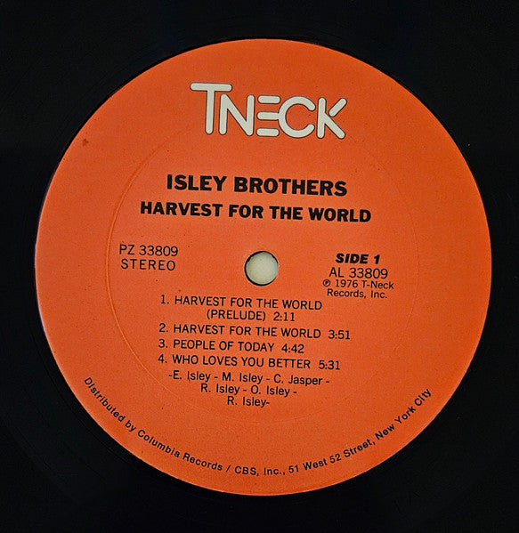 The Isley Brothers : Harvest For The World (LP, Album, Ter)