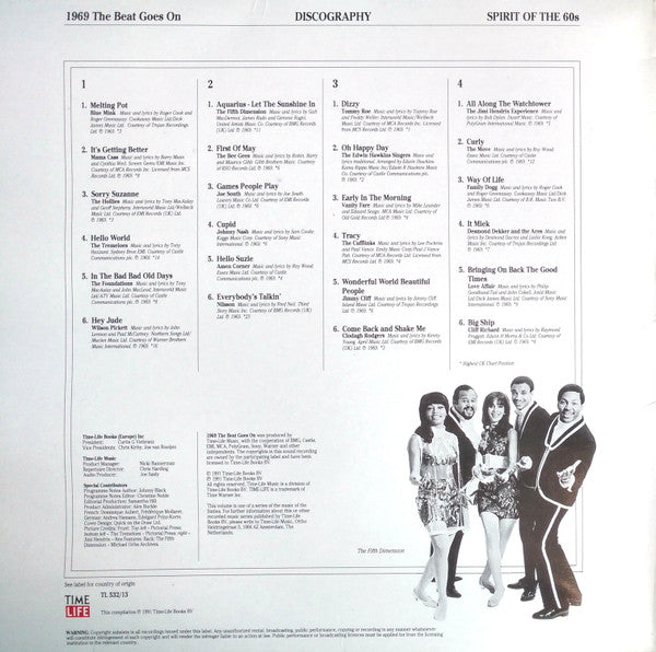 Various : The Spirit Of The 60s: 1969 The Beat Goes On (2xLP, Comp)