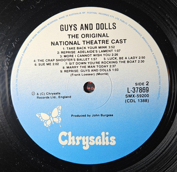 The Original National Theatre Cast : Guys And Dolls (LP)