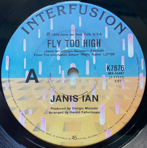 Janis Ian : Fly Too High (7")