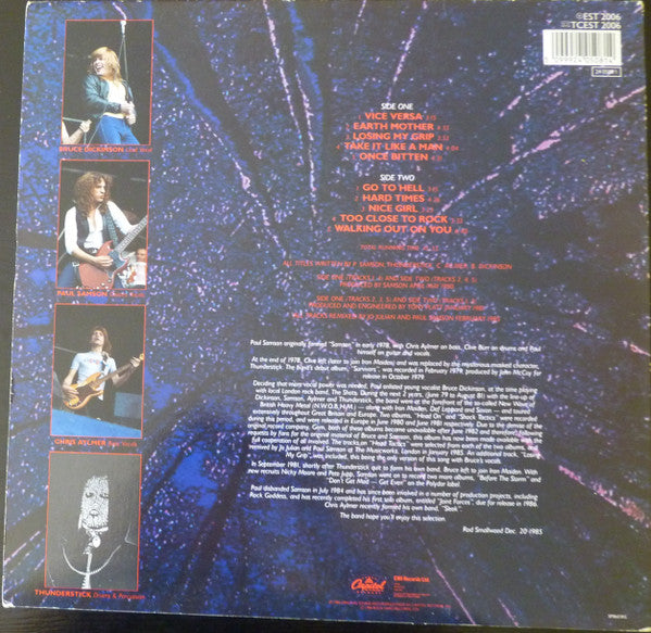 Samson (3) Featuring Bruce Dickinson : Head Tactics (LP, Comp)