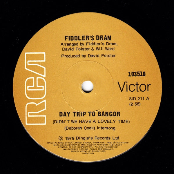 Fiddler's Dram : Day Trip To Bangor (Didn't We Have A Lovely Time) (7", Single)