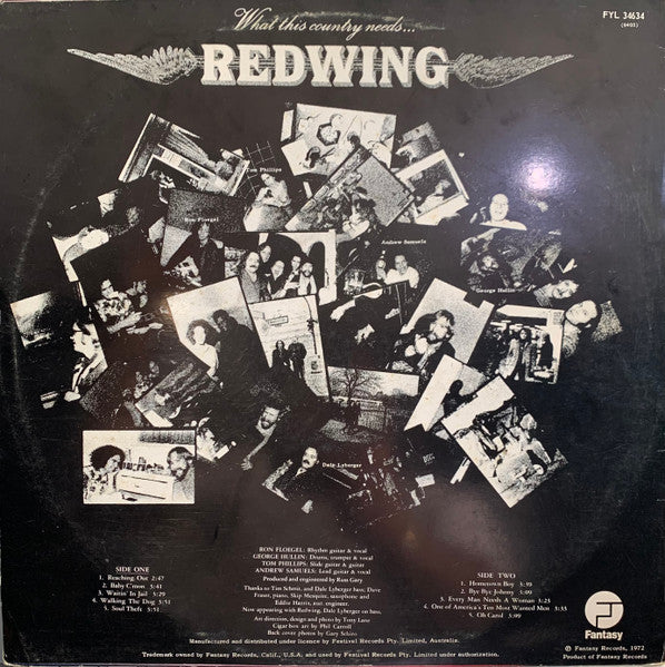 Redwing (2) : What This Country Needs (LP, Album)
