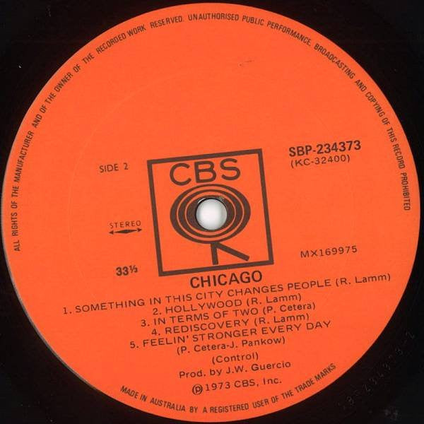 Chicago (2) : Chicago VI (LP, Album)