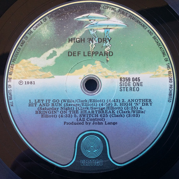 Def Leppard : High 'N' Dry (LP, Album)