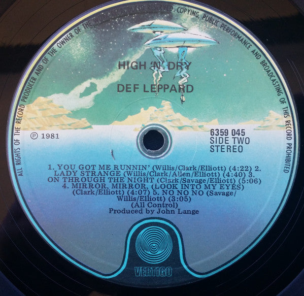 Def Leppard : High 'N' Dry (LP, Album)