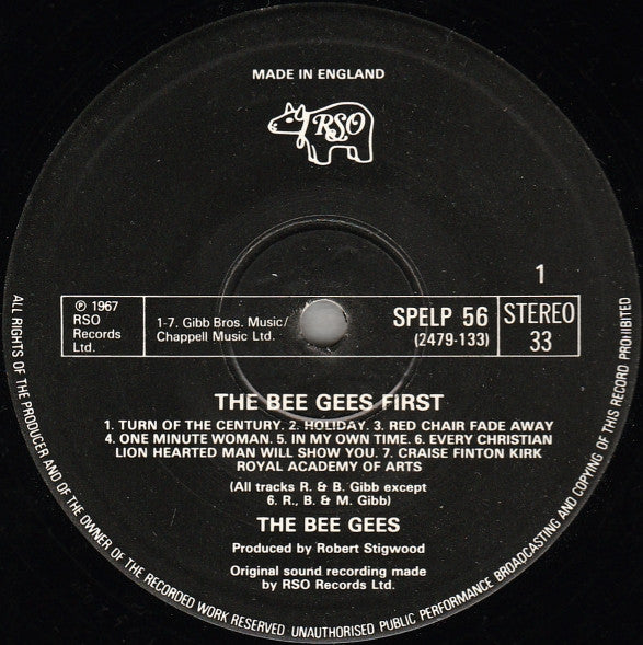 Bee Gees : Bee Gees' 1st (LP, Album, RE)