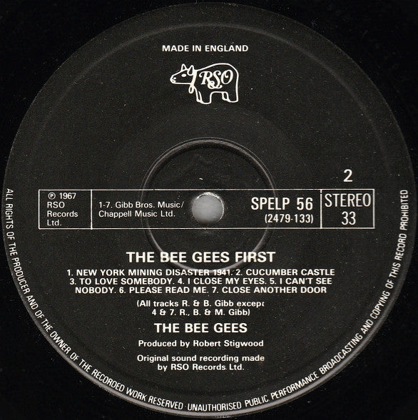 Bee Gees : Bee Gees' 1st (LP, Album, RE)