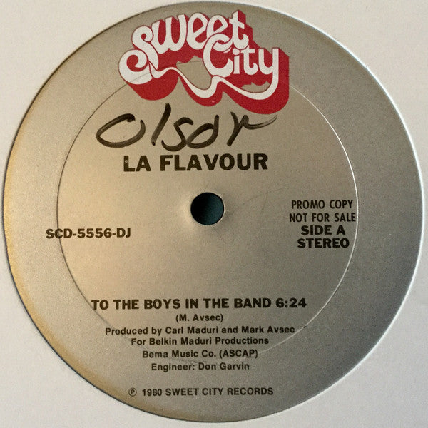 La Flavour : To The Boys In The Band (12", Promo)