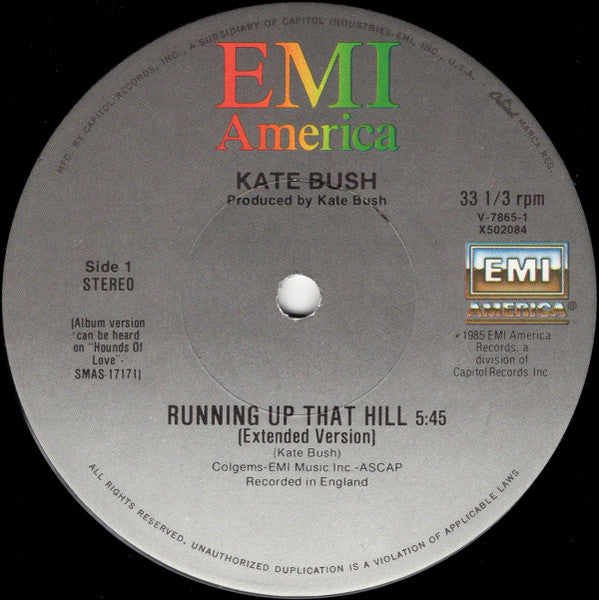 Kate Bush : Running Up That Hill (12", Single)