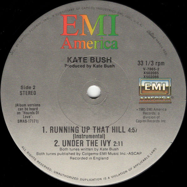 Kate Bush : Running Up That Hill (12", Single)