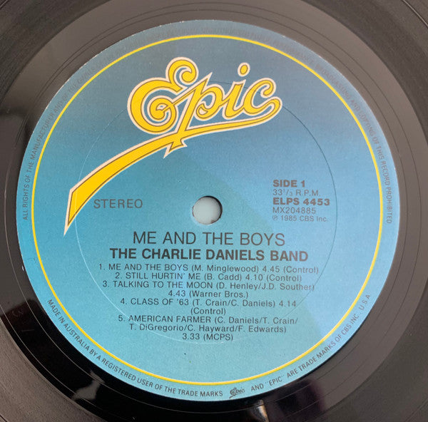 The Charlie Daniels Band : Me And The Boys (LP, Album)